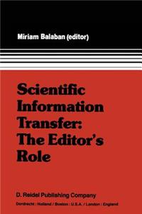 Scientific Information Transfer: The Editor's Role