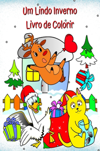 Um Lindo Inverno Livro de Colorir