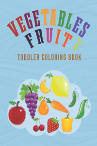 fruit and vegetables toddler coloring book