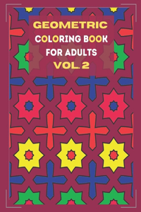 Geometric coloring book for adults Vol. 2