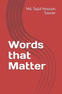 Words that Matter