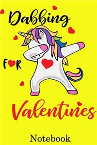 Dabbing for Valentines Notebook