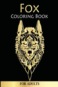Fox Coloring Book For Adults