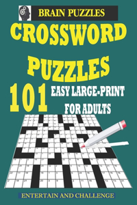 101 Easy Large-Print Crossword Puzzles for Adults