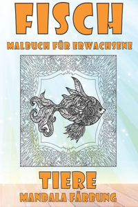 Malbuch für Erwachsene - Mandala Färbung - Tiere - Fisch