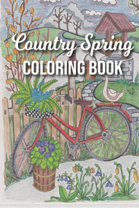 Country Spring Coloring Book