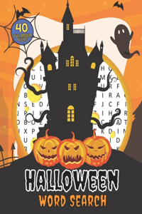 Halloween Word Search 40 Level Medium Puzzles