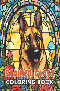 Stained Glass Dog Coloring Book