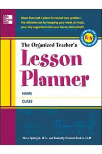 Organized Teacher's Lesson Planner