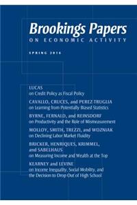 Brookings Papers on Economic Activity: Spring 2016