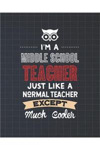 I'm A Middle School Teacher Just Like A Normal Teacher Except Much Cooler