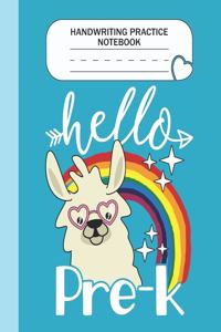 Handwriting Practice Notebook - Hello Pre-K