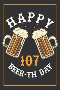 107th Birthday Notebook