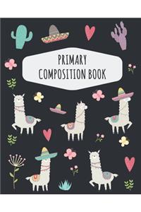 Llama Primary Composition Book
