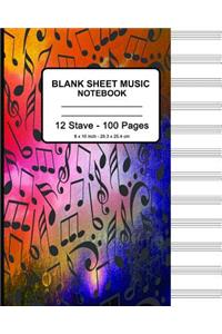 Blank Sheet Music Notebook