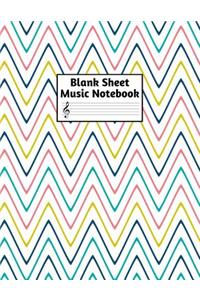 Blank Sheet Music Notebook