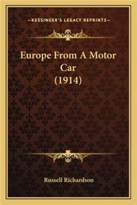 Europe from a Motor Car (1914)