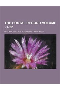 The Postal Record Volume 21-22