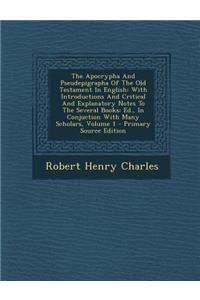 The Apocrypha and Pseudepigrapha of the Old Testament in English