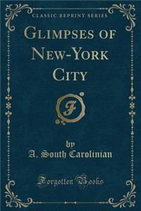 Glimpses of New-York City (Classic Reprint)