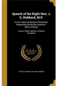 Speech of the Right Hon. J. G. Hubbard, M.P.