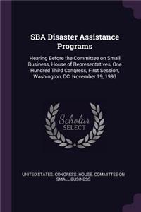 SBA Disaster Assistance Programs