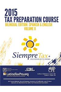 Siempre Tax 2015 Tax Preparation Course Bilingual Edition