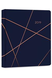 Copper Geometric Hardcover Organizer