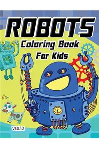Robot Coloring Book for Kids Vol.2