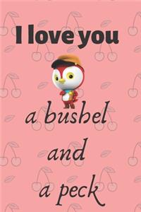 I love you a bushel and a peck
