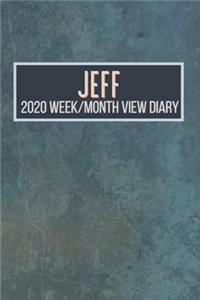 JEFF 2020 Week/Month View Diary