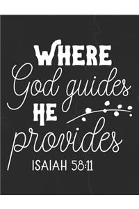 Where God Guides He Provides Isaiah 58
