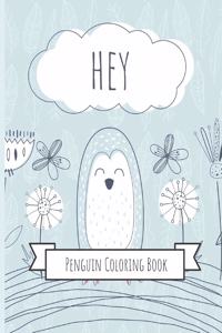 Penguins Coloring Book
