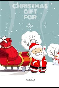 Christmas Gift For Leo College Ruled Notebook