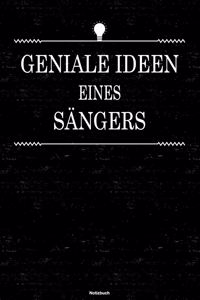 Geniale Ideen eines Sängers Notizbuch
