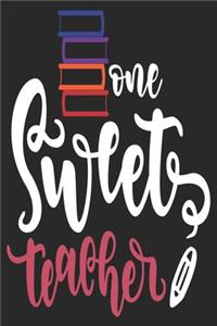 One Sweet Teacher Notebook Gift