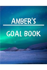 Amber's Goal Book: New Year Planner Goal Journal Gift for Amber / Notebook / Diary / Unique Greeting Card Alternative