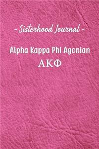 Sisterhood Journal Alpha Phi Agonian