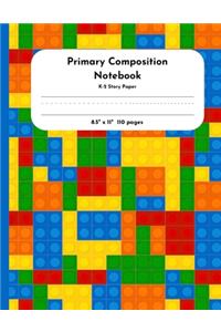 Primary Composition Notebook K-2 Story Paper 8.5 x 11 110 pages