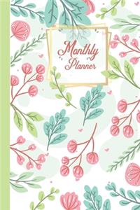 F4 Monthly Planner Flowers