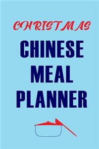 Christmas Chinese Meal Planner