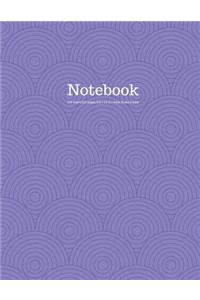 Notebook 100 Sheet/200 Pages 8.5 X 11 In.-Wide Ruled-Purple