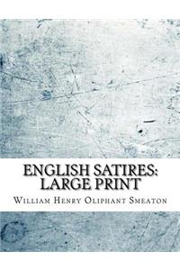 English Satires