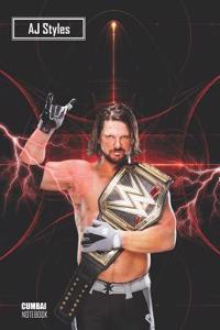 Notebook: Aj Styles Medium College Ruled Notebook 129 Pages Lined 7 X 10 in (17.78 X 25.4 CM)