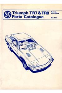 Triumph TR7 and TR8 Official Spare Parts Catalogue