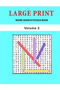 Large Print Word Search Puzzle Boos