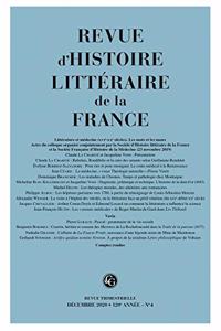 Revue d'Histoire Litteraire de la France