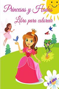 Princesas y Hadas Libro para Colorear