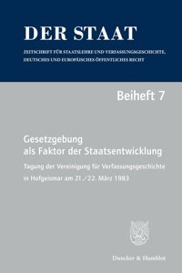 Gesetzgebung ALS Faktor Der Staatsentwicklung