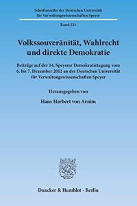 Volkssouveranitat, Wahlrecht Und Direkte Demokratie